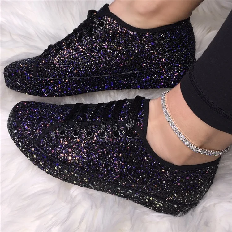 Women's Sparkling Rhinestone Sports Shoes  Stunahome.com