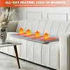 5V USB Foldable Heated Seat Cushion 3-Level Temperature for Camping Office Home