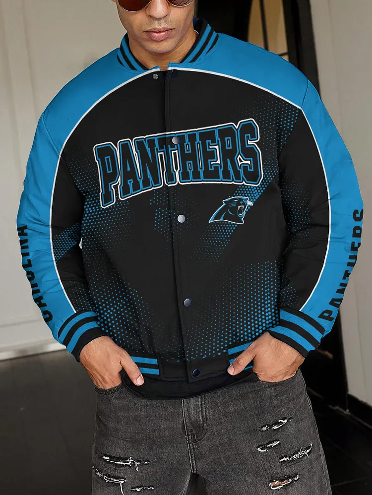 Carolina Panthers National Football League 2024 Make Your Mark Unisex Varsity Jacket