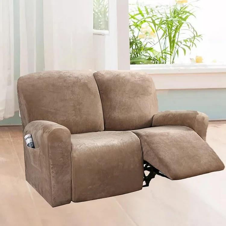 Set of 6 Velvet Recliner Sofa Slipcover | AvasHome