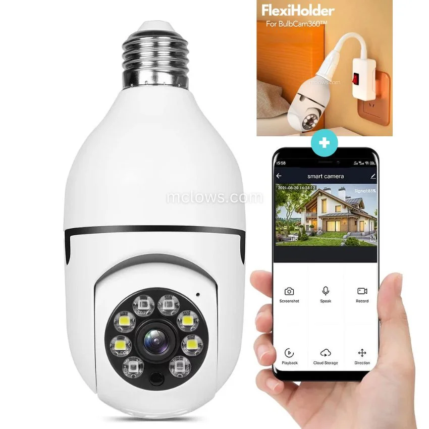 The Original BulbCam360&trade;️ - Wireless Smart Security Cam