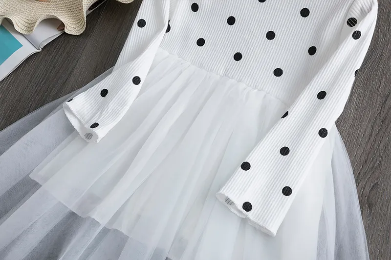 Uveng 1 2 3 4 5 Year White Dress for Girl Lace Tulle Baby Girl Clothes Birthday Party Princess Elegant Gown Flower Wedding Prom Dress