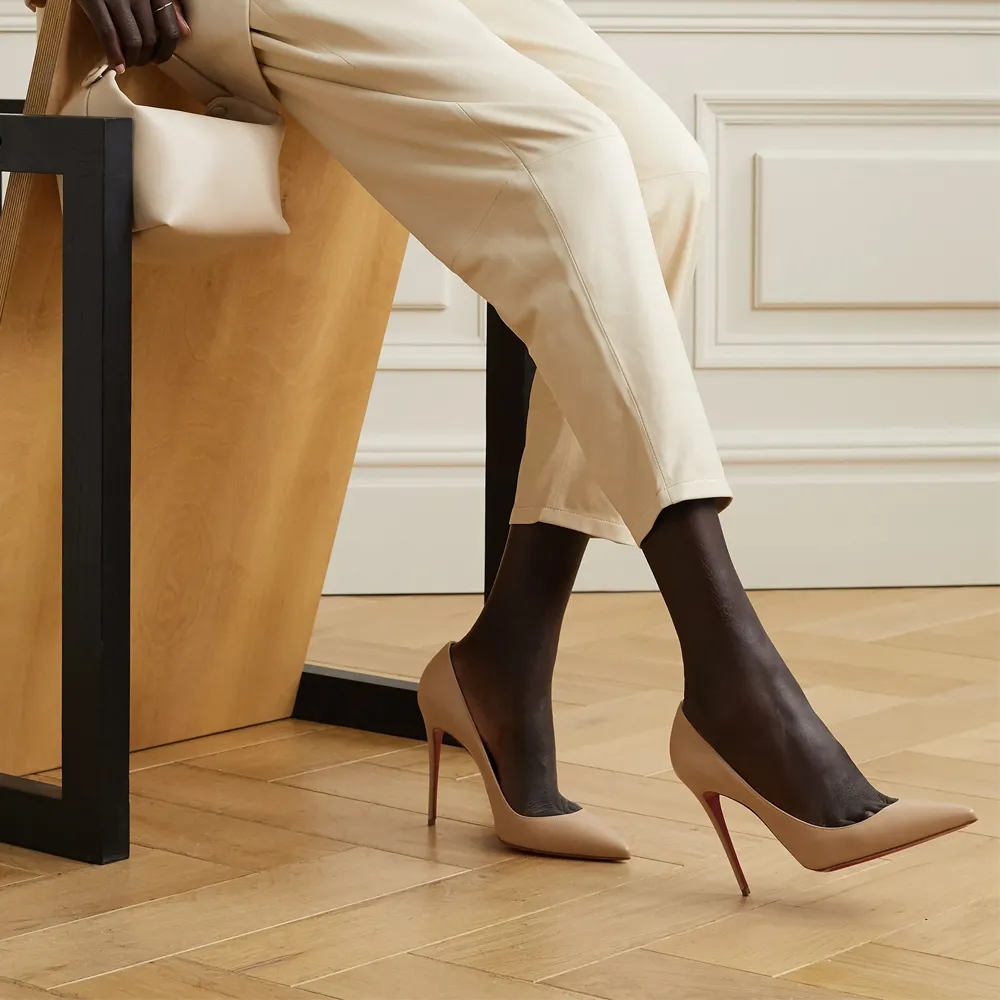 100mm High Heels Party Daily Pumps Nude Matte-vocosishoes