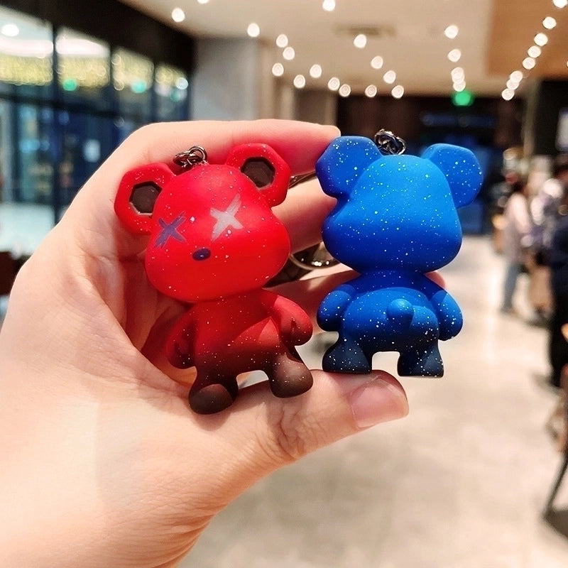 Cartoon Style Bear Resin Unisex Bag Pendant Keychain