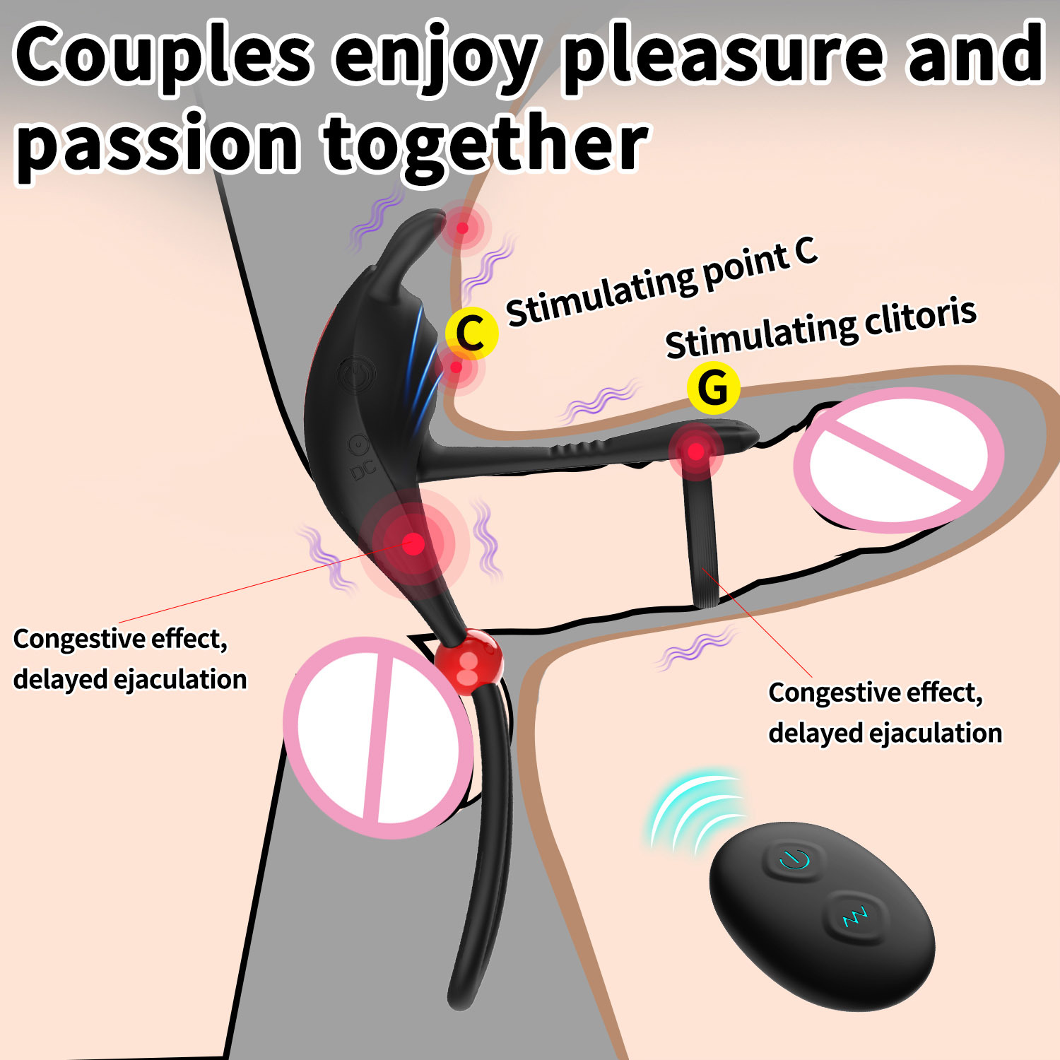 Enhance Intimacy with Adjustable Buckle Penis Ring for Couples