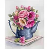 Water Bottle Flower Watercolor 11CT 3 Strands DIY Counted Cross Stitch Kits 15.75x19.69inch Needlework Embroidery Kit Cross Stitch Patterns Arts Craft Kits for Beginners Adults Home Decor tapestrymarket