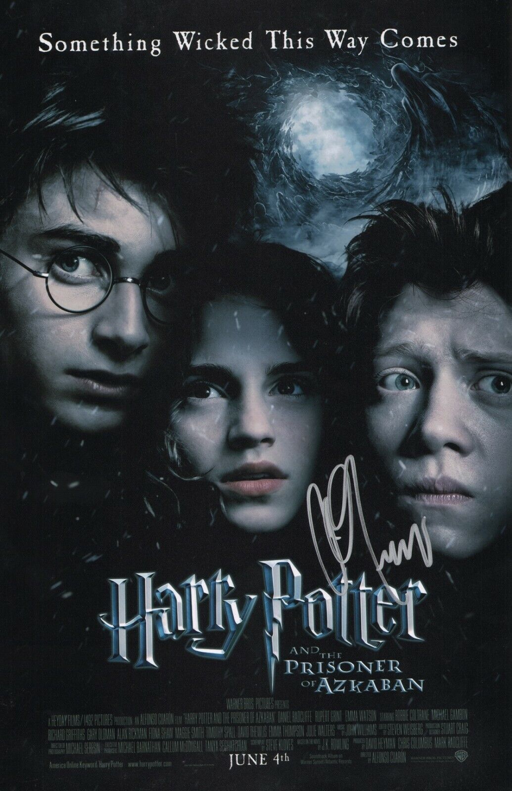 ALFONSO CUARON Authentic Hand-Signed HARRY POTTER Prisoner Azkaban