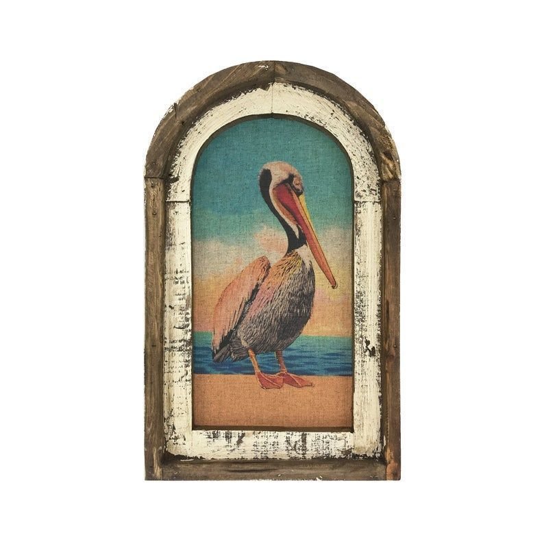 Pelican Wall Art Rustic Farmhouse Decor