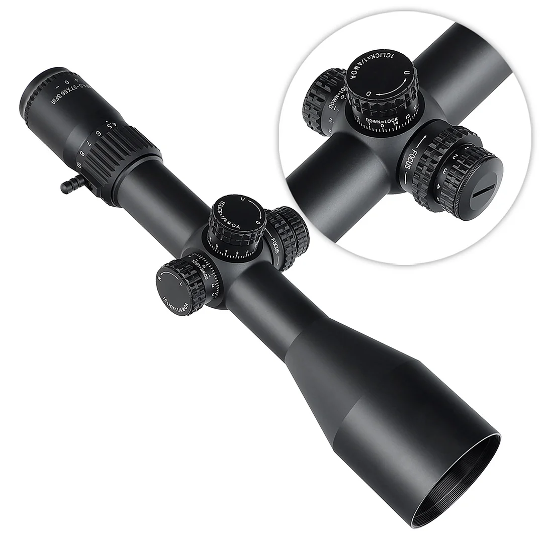 ohhunt&reg; FFP 4.5-27X56 SFIR 34mm Tube First Focal Plane 11 Level Red Illuminator Side Parallax Tactical FFP Scope 
