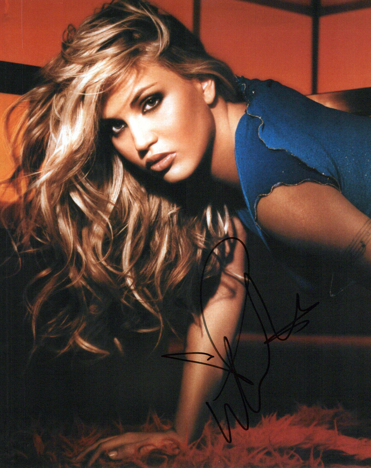 Willa Ford glamour shot autographed Photo Poster painting signed 8x10 #1