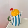 Ceramic waist handle teapot