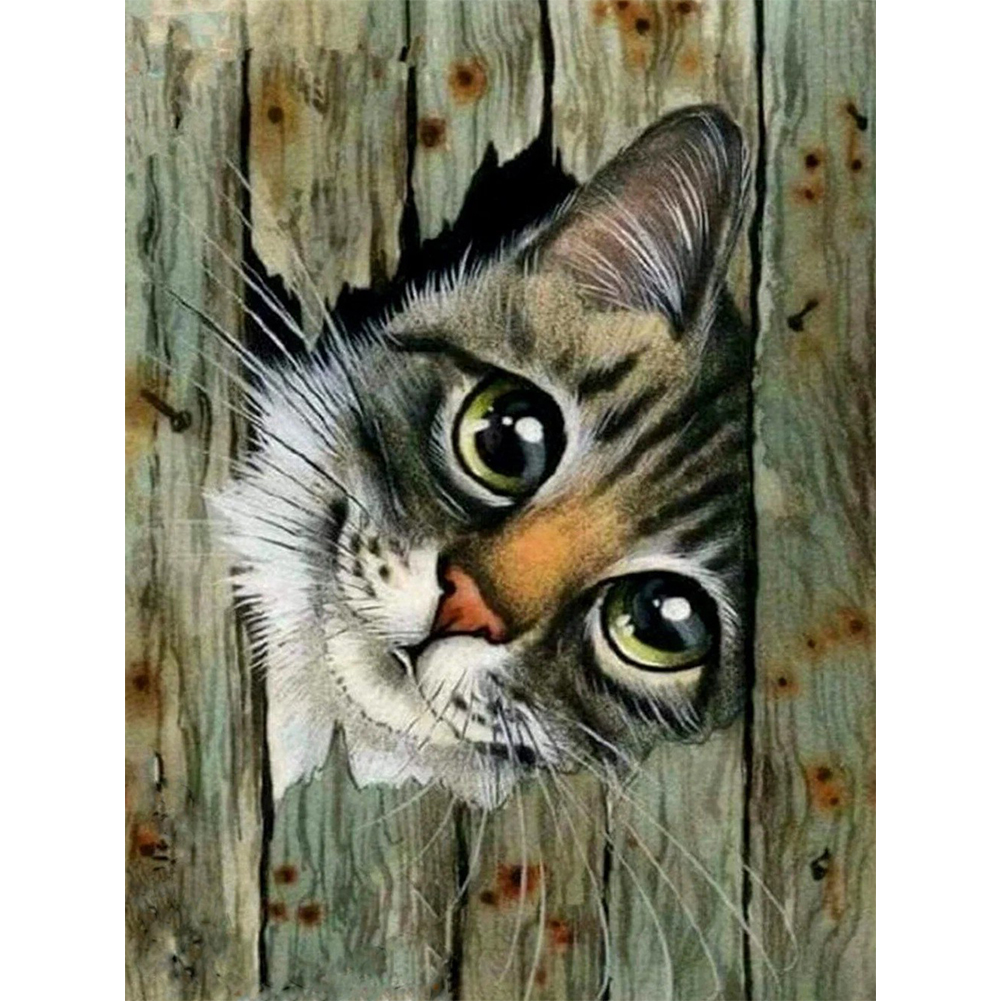 

Windowsill Black Cat - Round Drill Diamond Painting - 30*40CM, Round diamond 30*40cm, 501 Original