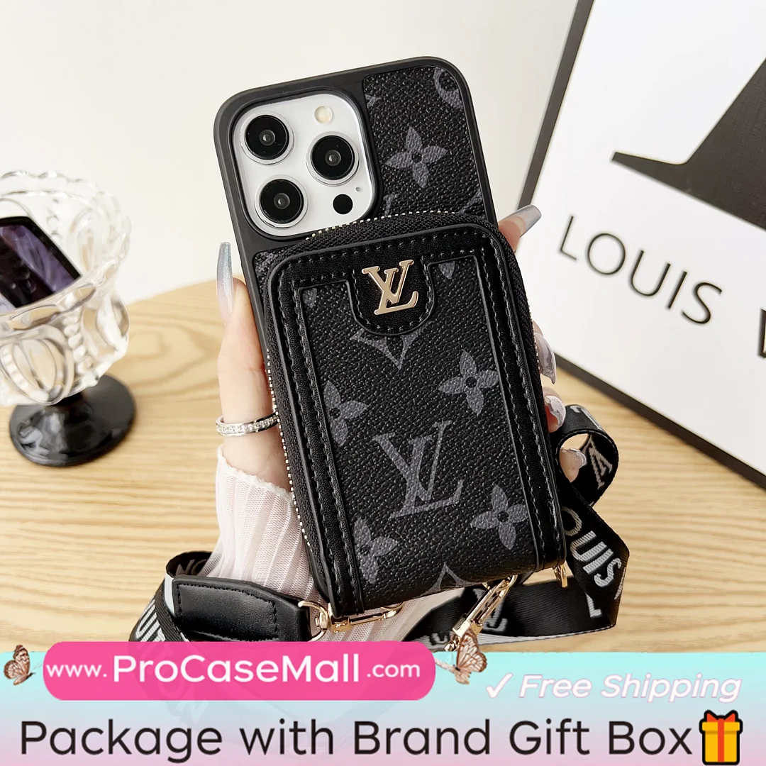 Louis Vuitton & Gucci LV Monogram Canvas Wallet Gucci Ophidia GG Crossbody Apple iPhone Case ProCaseMall