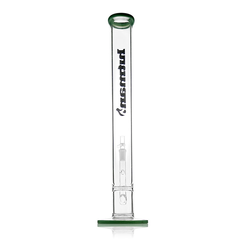 18.5" Hitman Glass Tall Straight Tube with Logo Perc