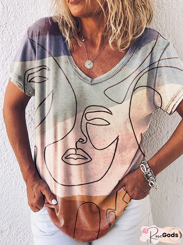 Casual O-Neck Short Sleeve T-Shirt