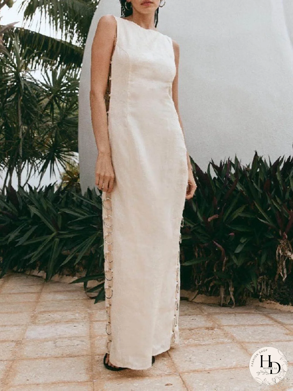 Vestido bohemio y fresco.