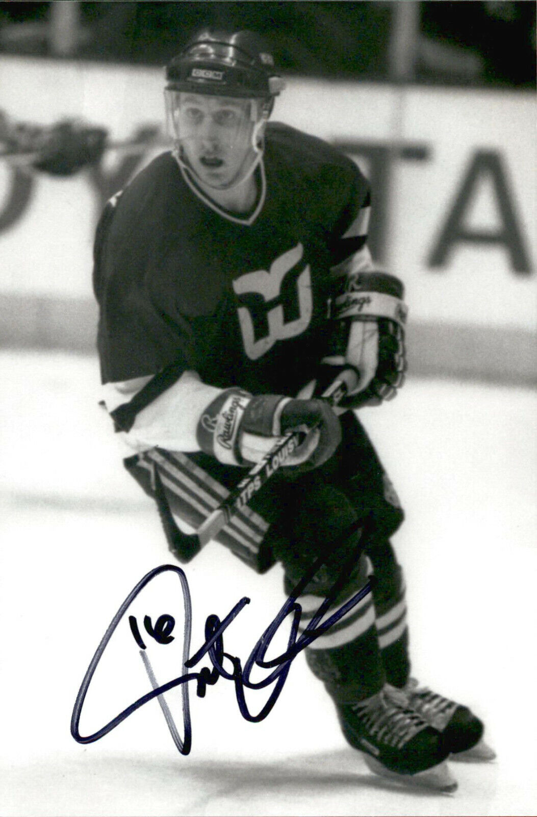 Pat Verbeek SIGNED autographed 4x6 Photo Poster painting HARTFORD WHALERS #2