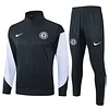 25/26 chelsea dark gray  long zipper  Training Jacket Set
