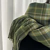 Stylish Autumn Winter Unisex Scarf Plaid Tassels Shawl