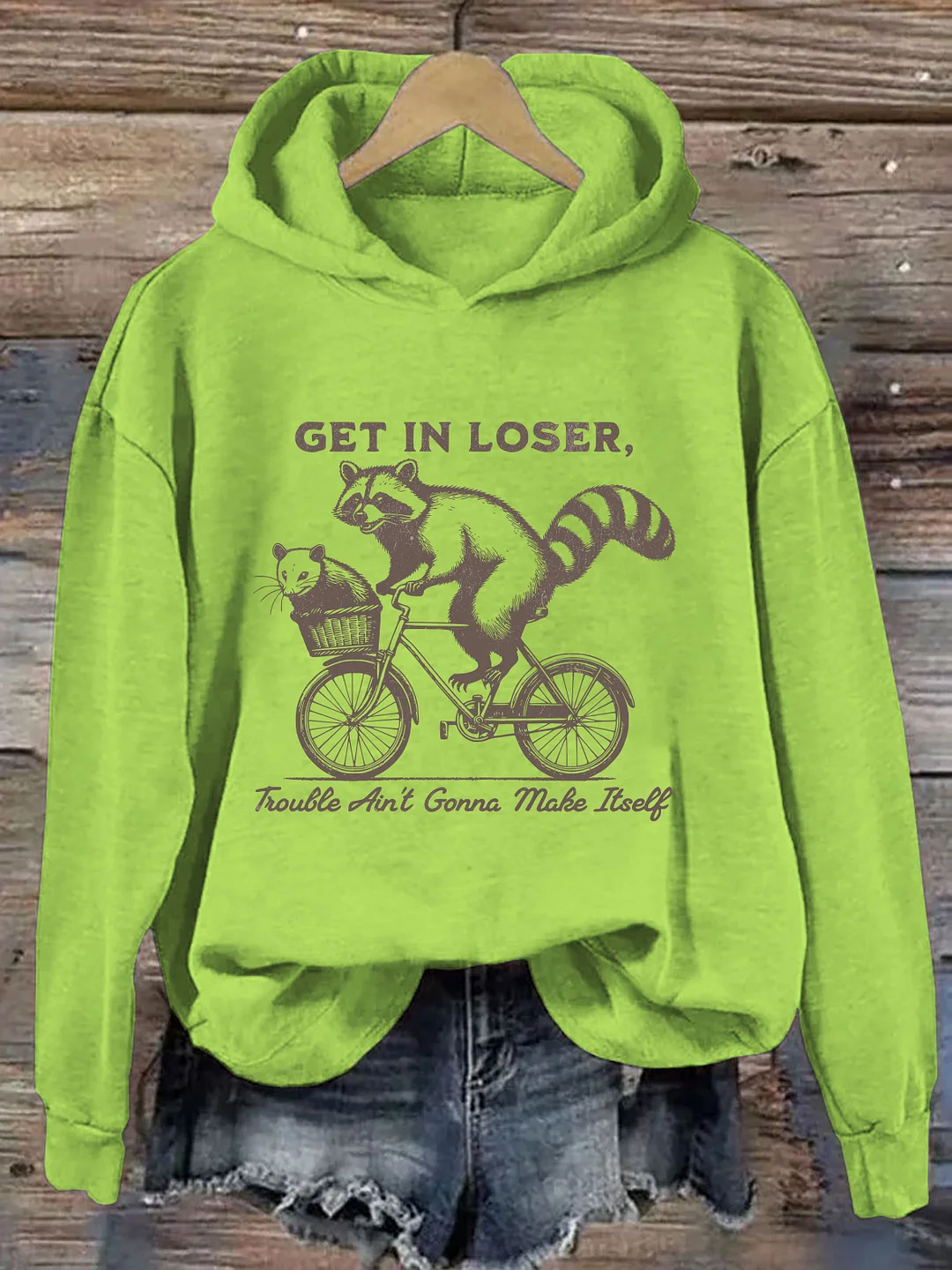  Funny Raccoon & Opossum Hoodie