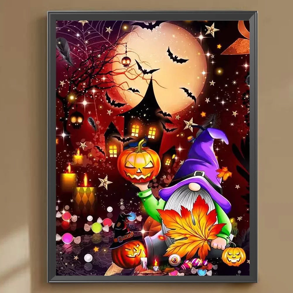 Diamond Painting - Full Round Drill - Spooky Halloween(Canvas|30*40cm)