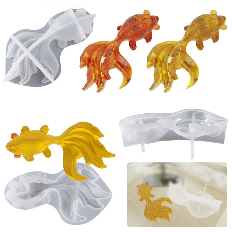 Large Goldfish Silicone Resin Mold