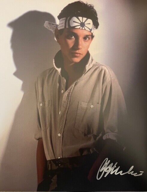 RALPH MACCHIO SIGNED THE KARATE KID LARGE Photo Poster painting UACC REG 242 (3)