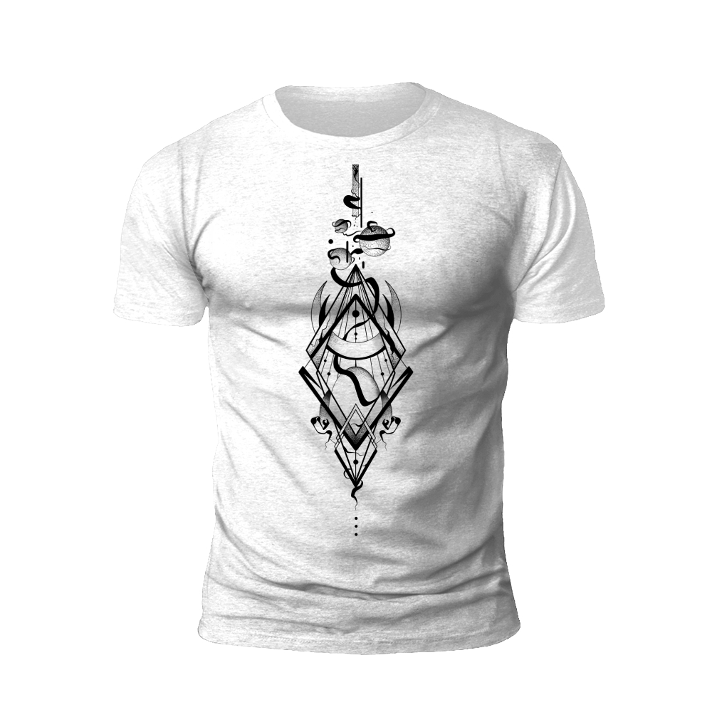 Cosmic Geometry: The Abstract Realm of Stars and Space T-shirt