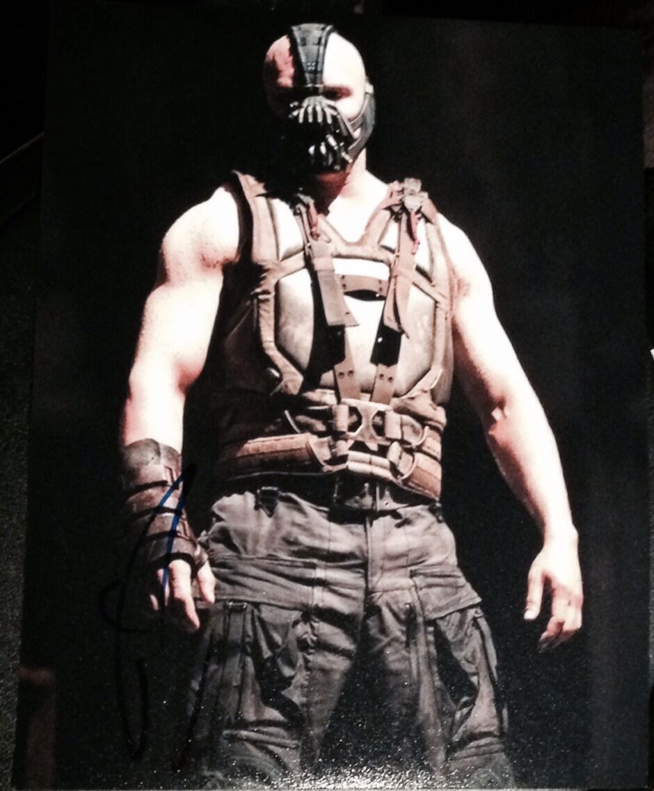 TOM HARDY SIGNED AUTOGRAPH DARK KNIGHT RISES