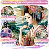 5D DIY Diamond Art Painting Kit Partial Drill Japanese Beauty(Moon Geisha)