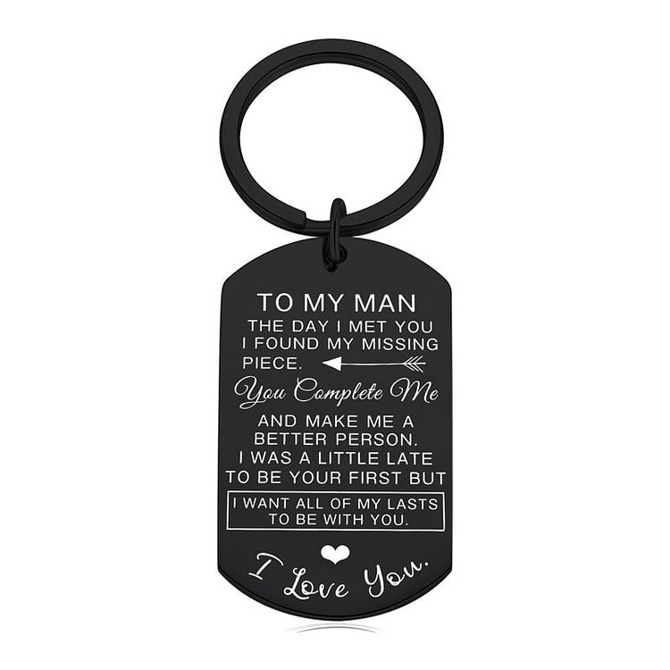 For Husband I Want All Of My Lasts To Be With You Keychain
