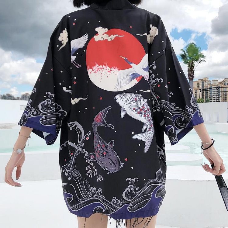 The Carp Japnaese Style Kimono weebmemes
