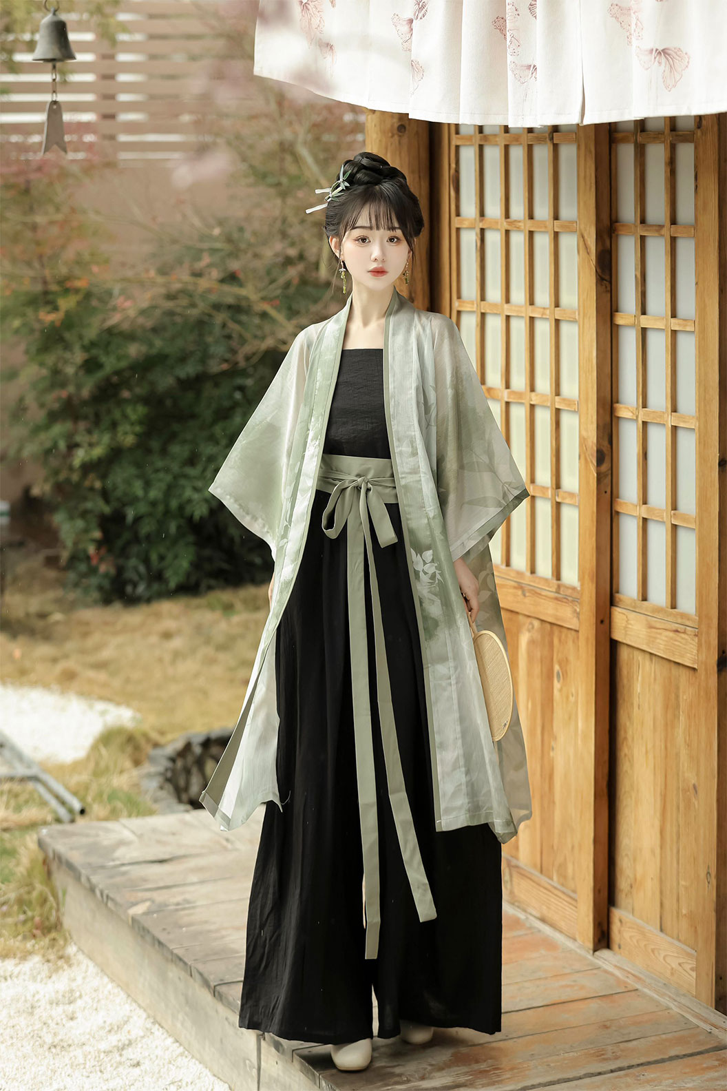 Song dynasty hanfu long robe with beizi robe set hanfu modern chinese style - chunlai 春来 Stupa Stones