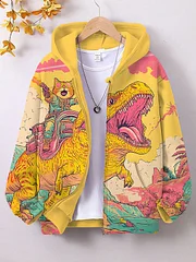 Dayan THE Cat フード付きジャンパー GALFY（ガルフィー） ダーティーデニムフードジャケット 143000 デニム