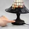 Resin Stained Glass Witch Hat Lamp USB Powered Gothic Wizard Hats Night Light Halloween Home Decor Accent Lamps for Home Office Dormitory Bar Decorate