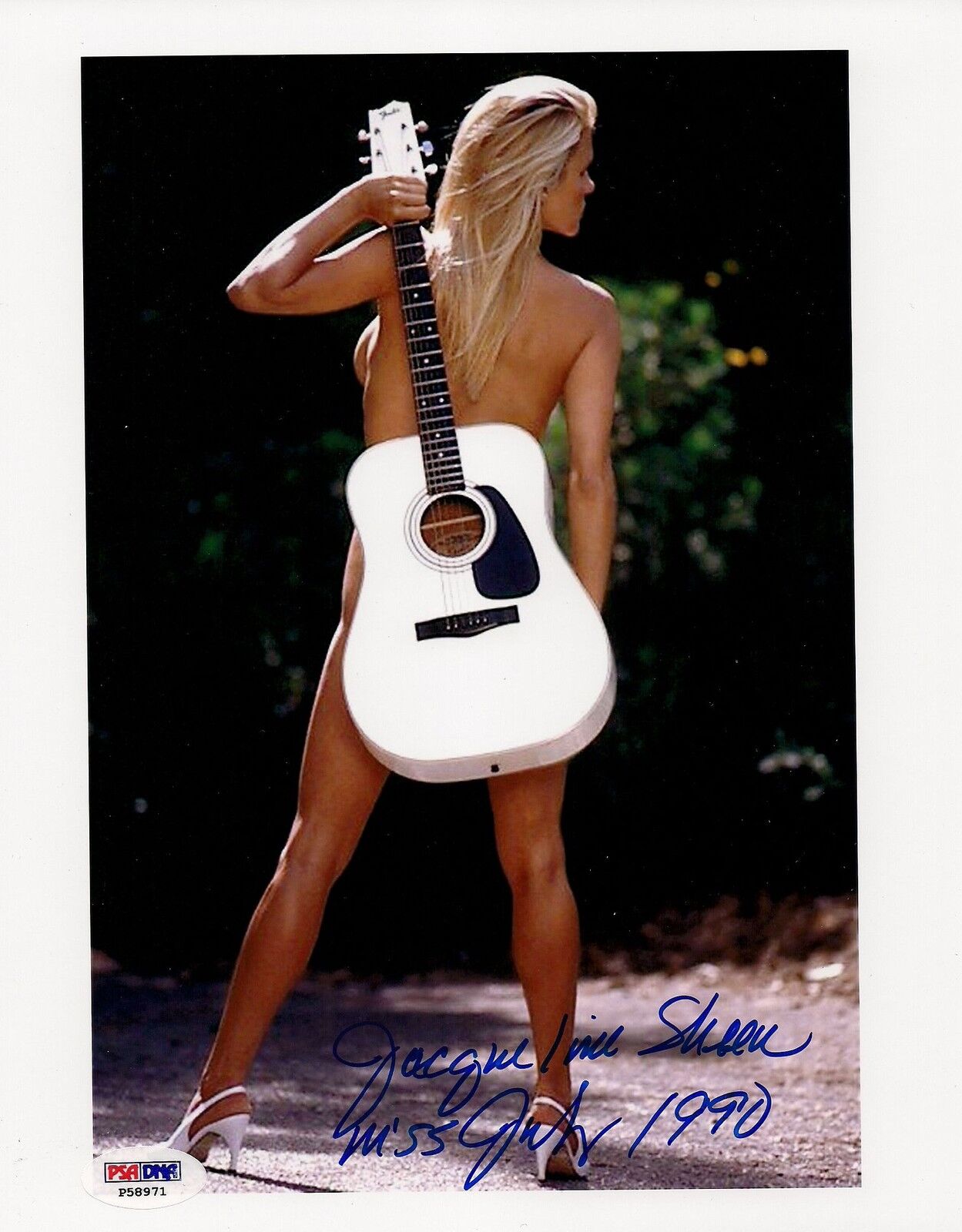 Jacqueline Sheen Signed Playboy 8x10 Photo Poster painting PSA/DNA COA July 1990 Playmate Auto 1