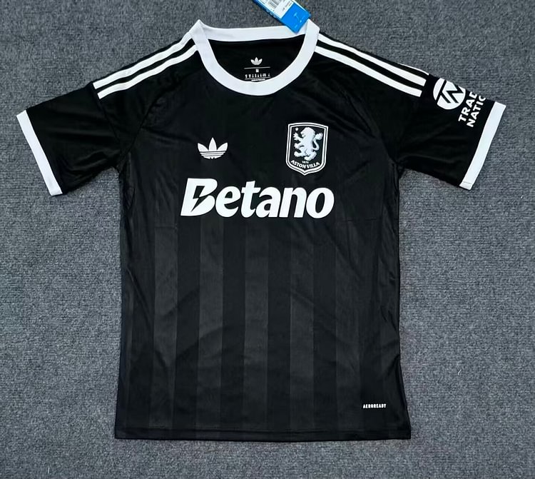 2025-26 Aston Villa Goalkeeper Black Jersey - Fan Edition