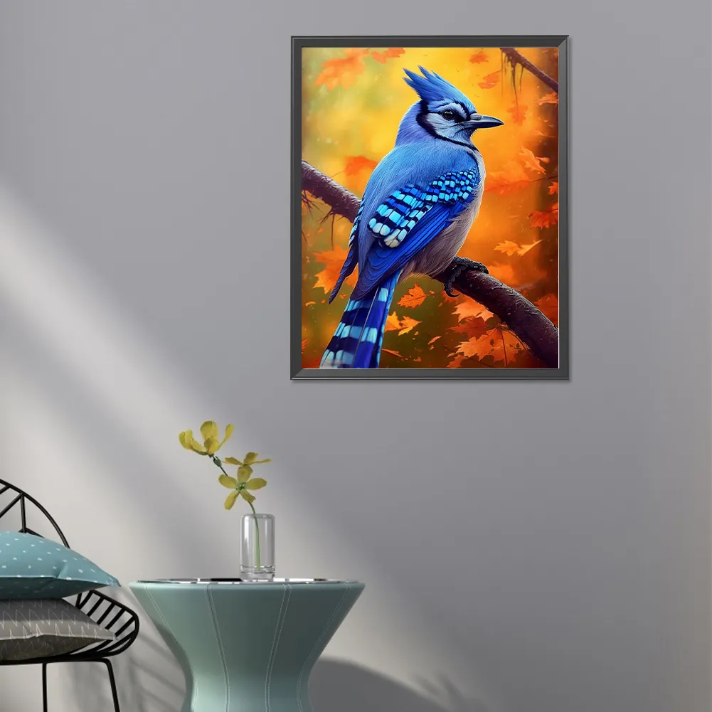 Full Round Diamond Painting 40*50cm - Bluebird