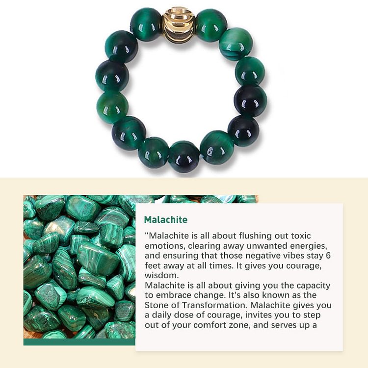 olivenorma malachite crystal rings