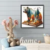 Diamond Painting-DIY Full Round Drill Autumn Bear(40*40 CM)