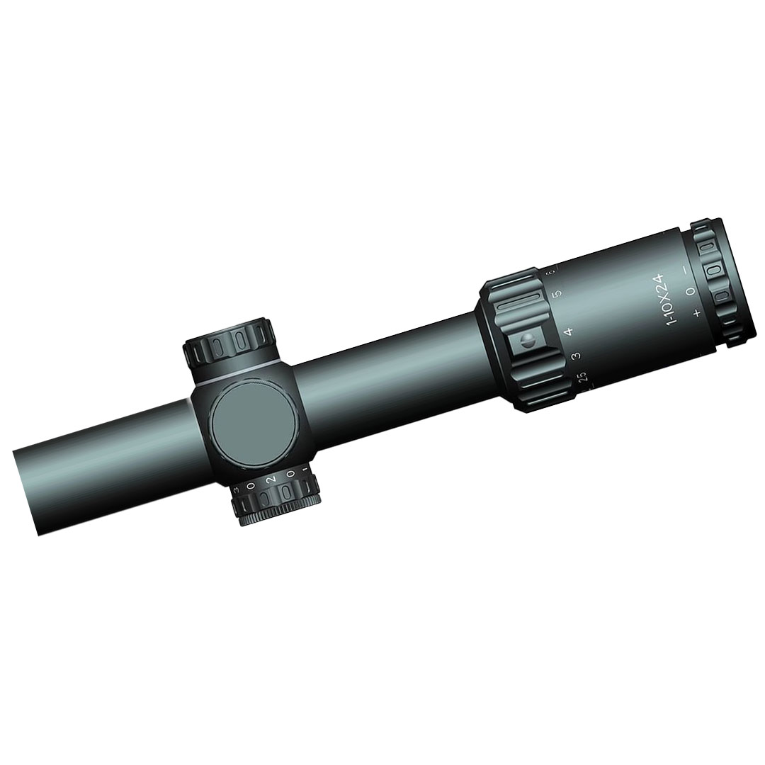 YSS 1-10X24 Infrared  Presicion Aiming  RIflescope 0.5 MOA with Dual Magnification For Hunting/Real Fighting Game