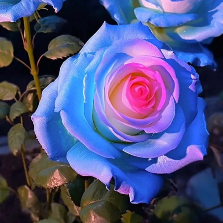 Rare Bag Blue Pink Rose Seeds Scented  Plants  Flowers 