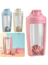 500ml Protein Shaker Bottle Leak Proof Cup for Protein Mixes Supplement Shakes