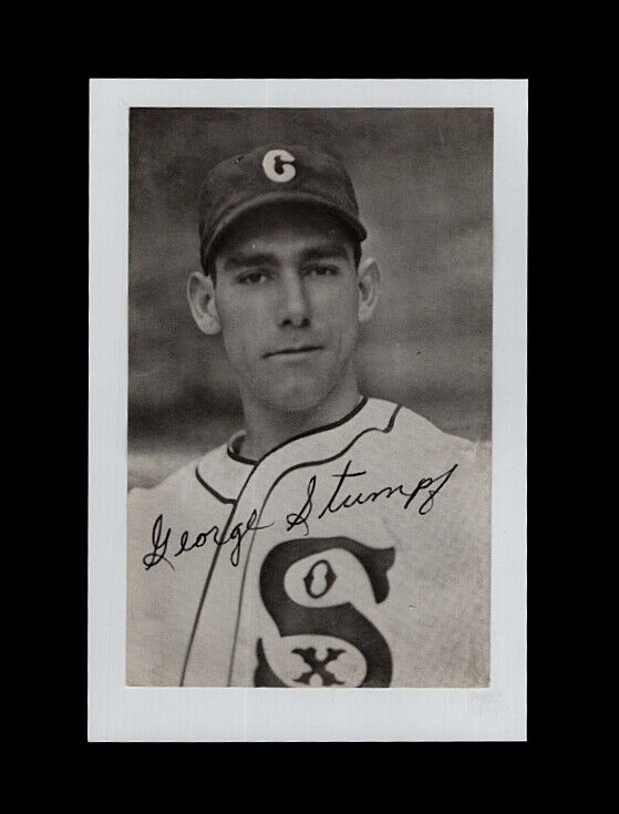 1936 GEORGE STUMPF-CHICAGO WHITE SOX AUTOGRAPHED Photo Poster painting-EX-(d.1993)