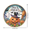 Diamond Painting Acrylic 2D Flat Pumpkin Cat Hanging Diamond Art Kits Wall Door Decor