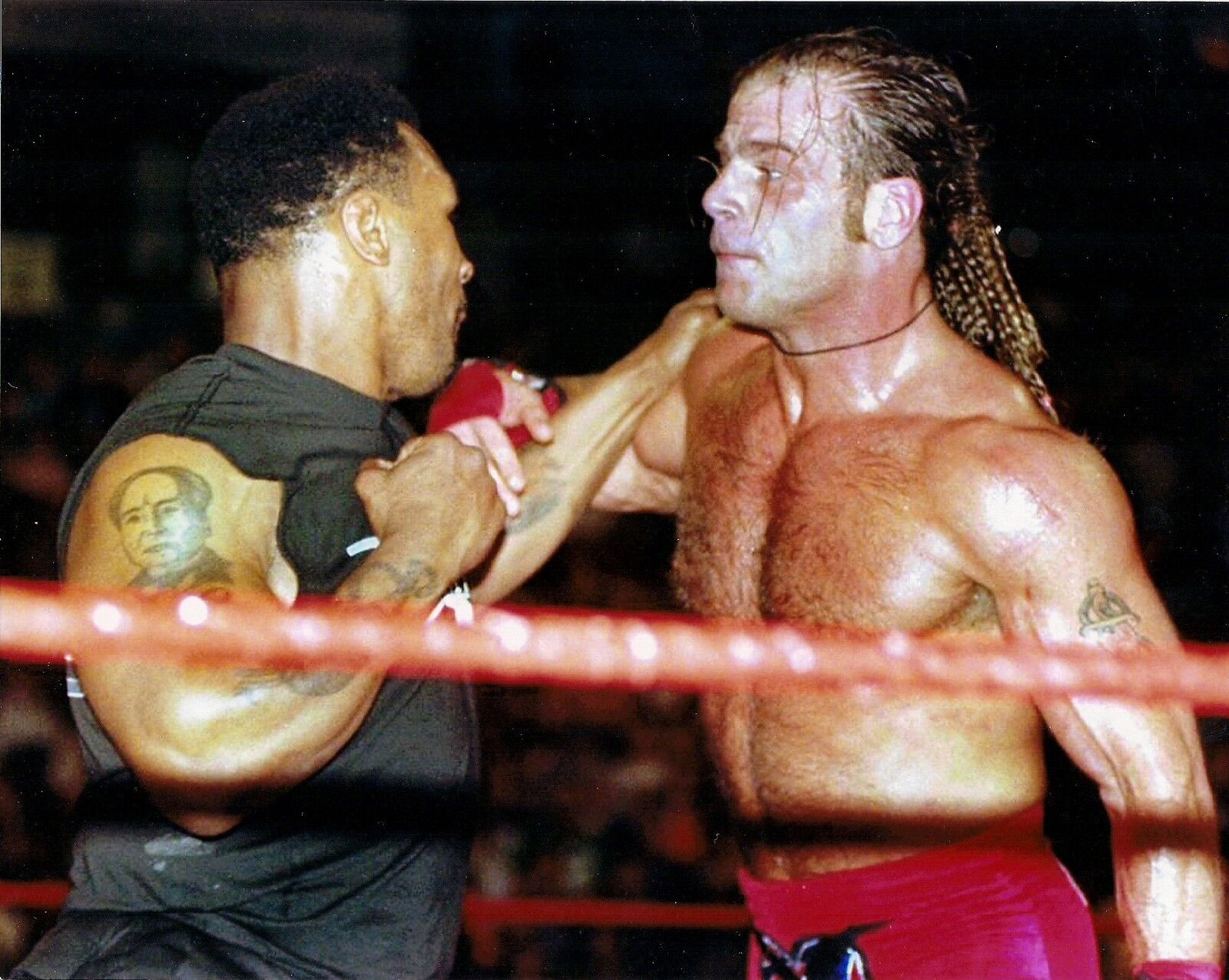 Shawn Michaels & Mike Tyson 8x10 Photo Poster painting Picture WWE Wrestlemania 14 XIV WWF DX