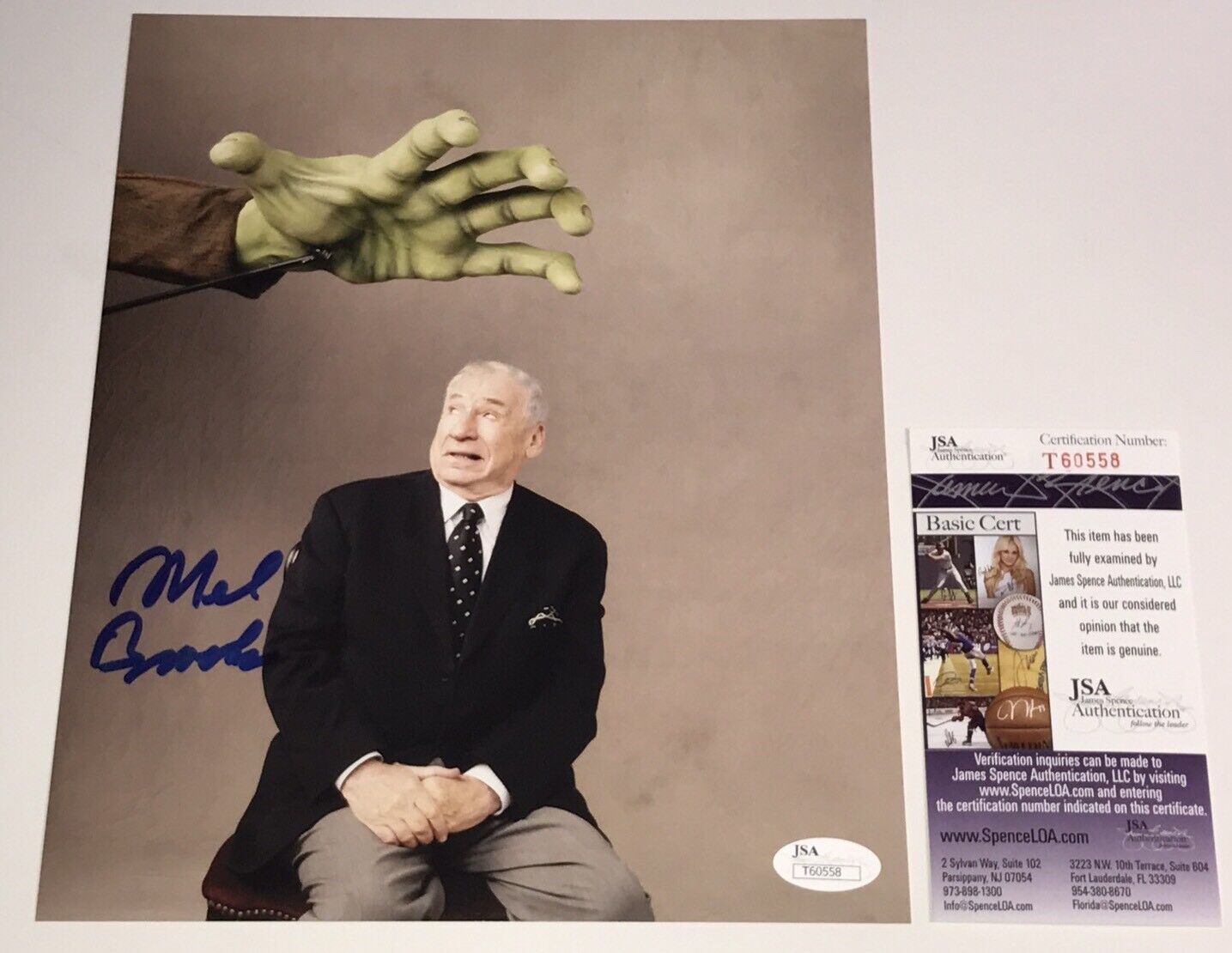 Mel Brooks YOUNG FRANKENSTEIN Signed 8x10 Photo Poster painting IN PERSON Autograph JSA COA