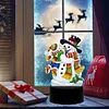DIY Diamond Painting 7 Color Night Light Lamp Home Decoration Ornament Gift Kit(Snowman)
