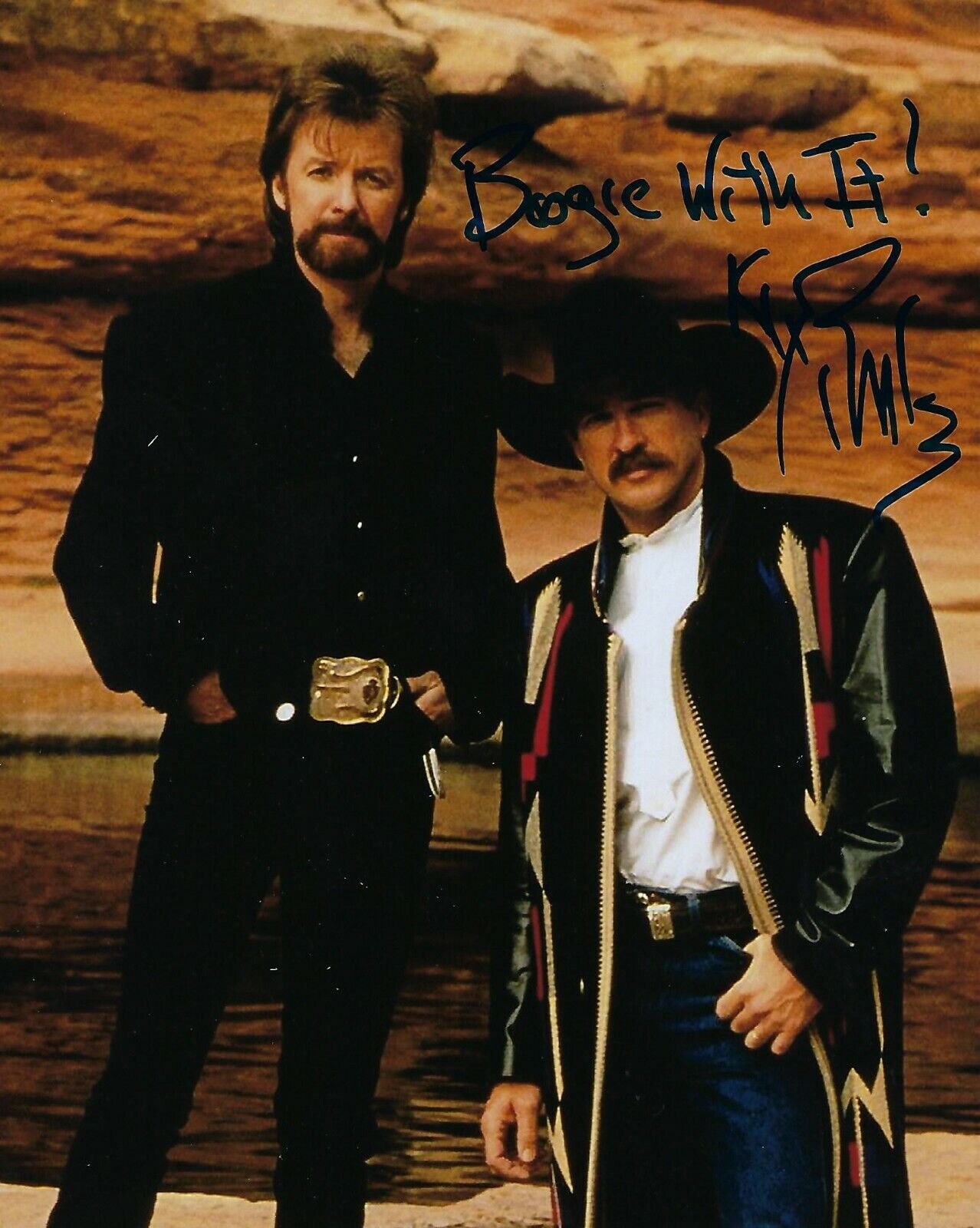 GFA Brooks & Dunn Band * KIX BROOKS * Signed 8x10 Photo Poster painting L1 COA