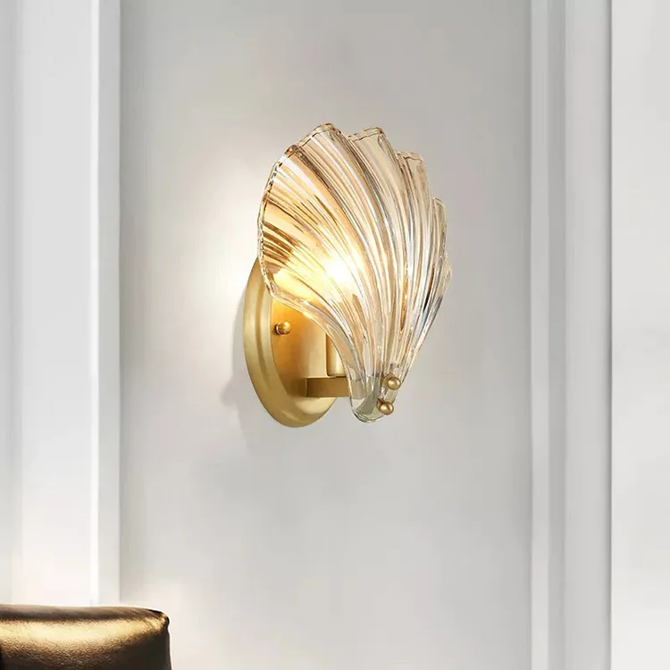 Glass Clear Shell Wall Sconce Corridor Modern Sconces Vjlight